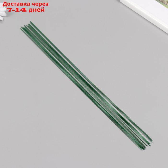 Проволока флористическая "Blumentag" 1.2 мм, 12 шт, 40 см, в пластиковой оплётке зеленый - фото 1 - id-p226939835