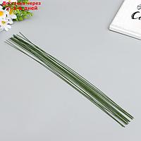 Проволока флористическая "Florico" 0.95 мм, 20 шт, 40 см, в бумажной оплётке, зелёный