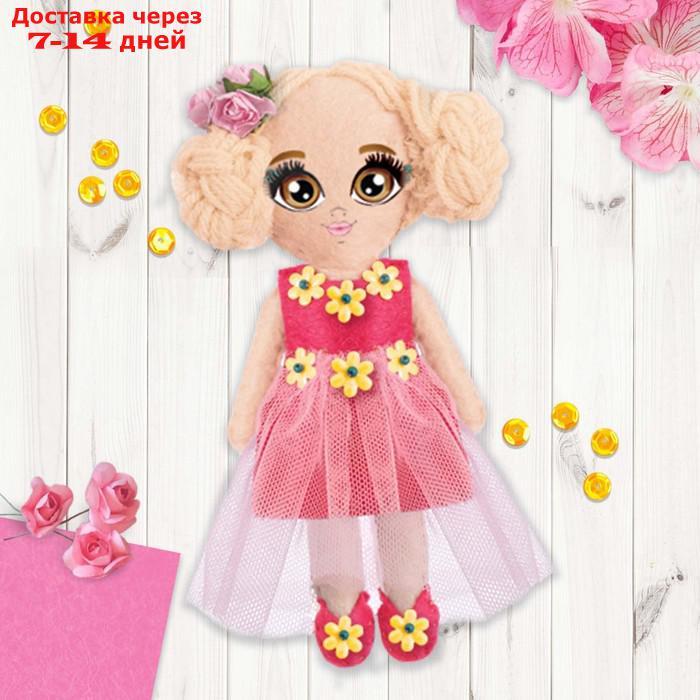 Набор для создания куклы из фетра "Девочка с косами" - фото 5 - id-p226949546
