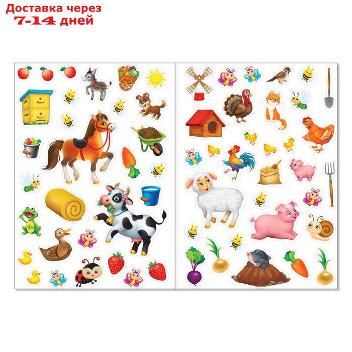 Наклейки многоразовые набор "Такие разные животные", 3 шт., формат А4 - фото 4 - id-p226949547