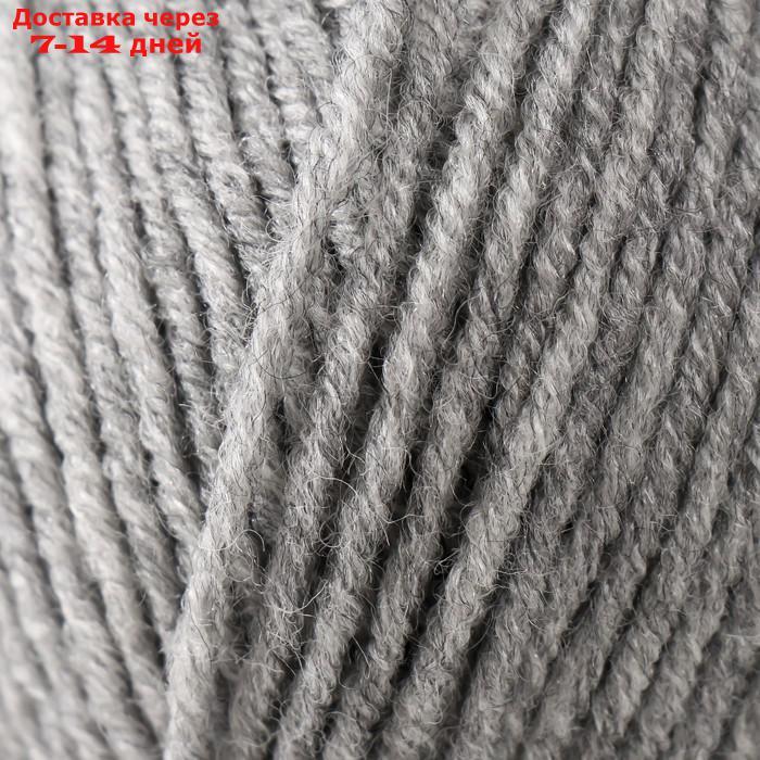 Пряжа "Lanagold" 51% акрил, 49% шерсть 240м/100гр (21 серый меланж) - фото 3 - id-p226943632