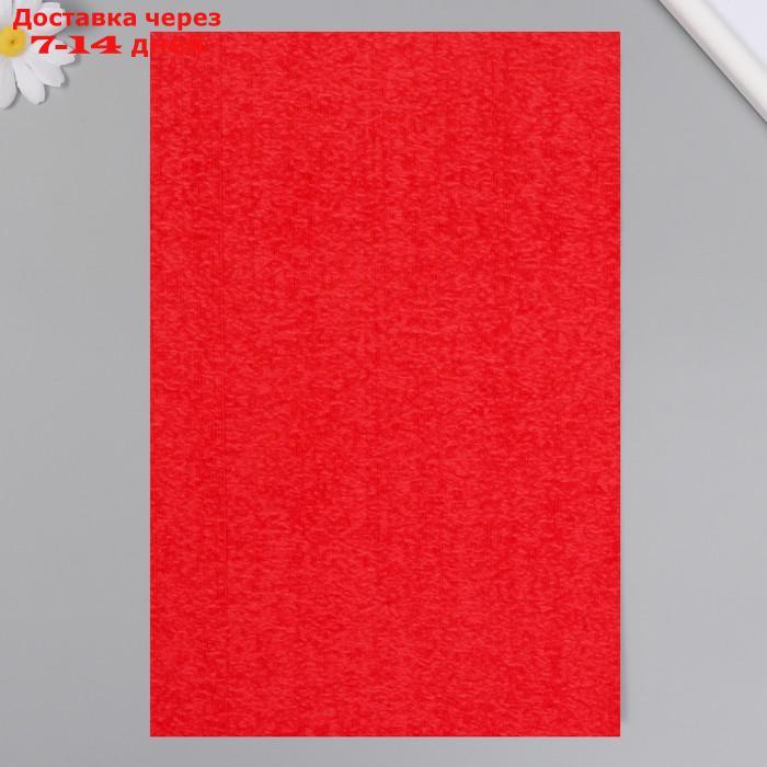 Фоамиран махровый "Красный" 2 мм (набор 5 листов) формат А4 - фото 4 - id-p226936994