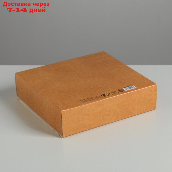 Складная коробка подарочная "Новый год", 20 × 18 × 5 см - фото 2 - id-p226945679