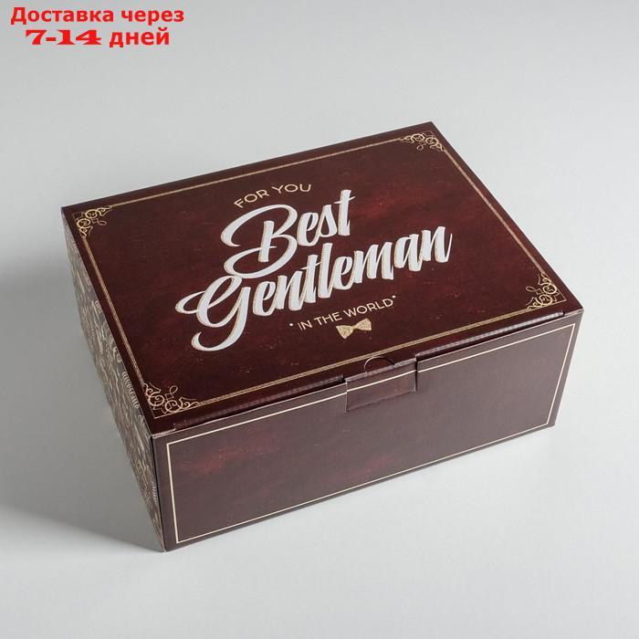 Коробка сборная "Джентельмену", 30 × 23 × 12 см - фото 1 - id-p226939954