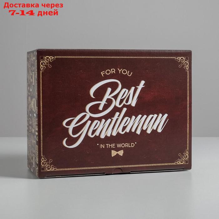 Коробка сборная "Джентельмену", 30 × 23 × 12 см - фото 2 - id-p226939954