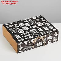 Коробка складная подарочная "Мужская", 31 × 24,5 × 9 см