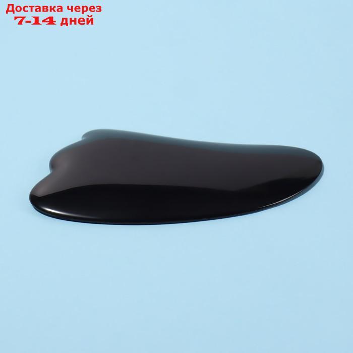 Массажёр пластик универс Гуаша Лапка 10*5,2*0,4см чёрн пакет - фото 3 - id-p226949912
