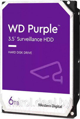 Жесткий диск Western Digital 6TB (WD64PURZ) - фото 1 - id-p227155947