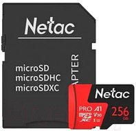 Карта памяти Netac MicroSD P500 Extreme Pro 256GB (NT02P500PRO-256G-R)
