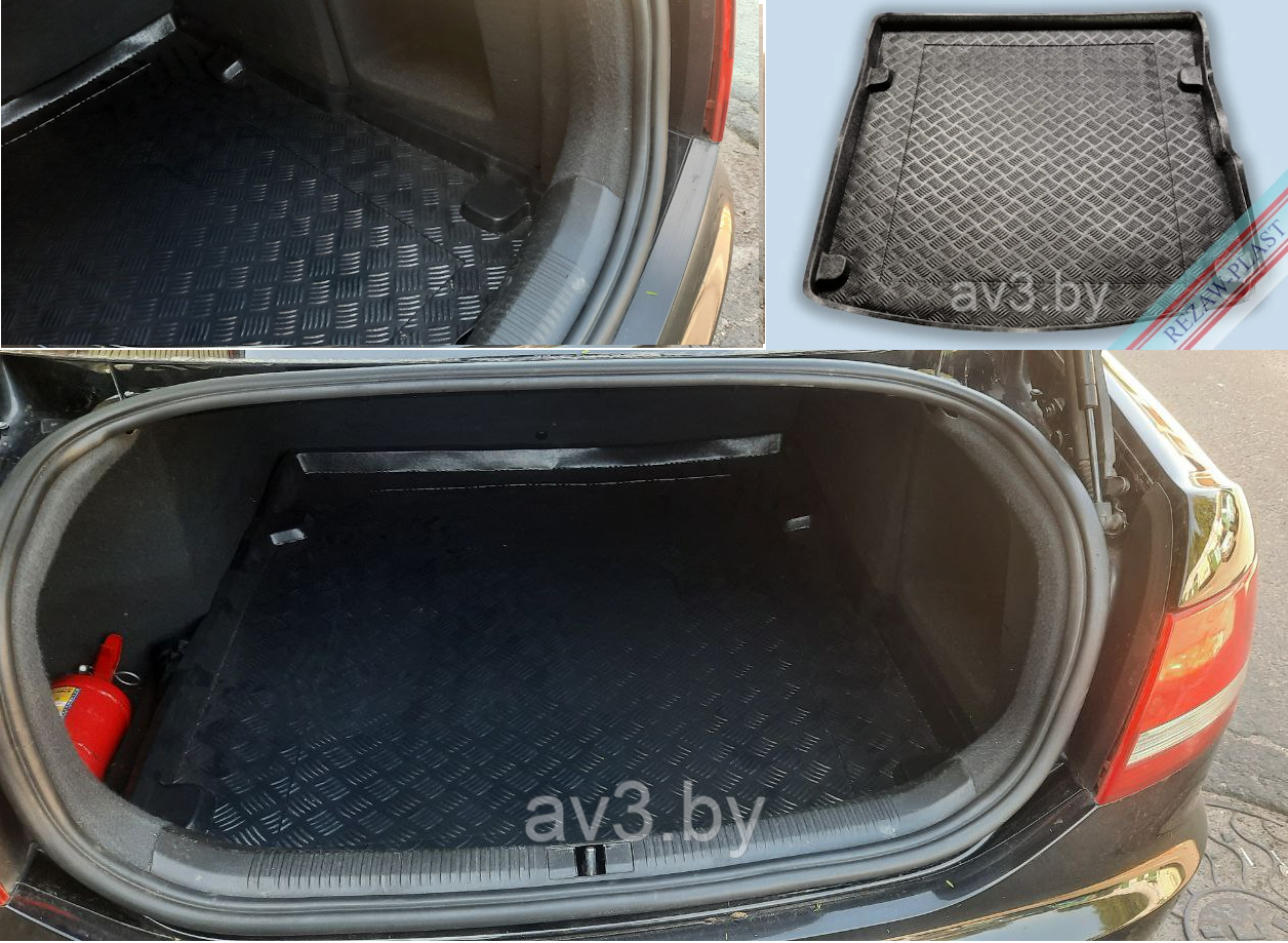 Коврик в багажник ПВХ Audi A6 C6 седан 2004-2008 до рестайленга [102014] (Польша)