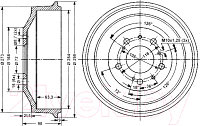 Тормозной барабан Stellox 60269906SX