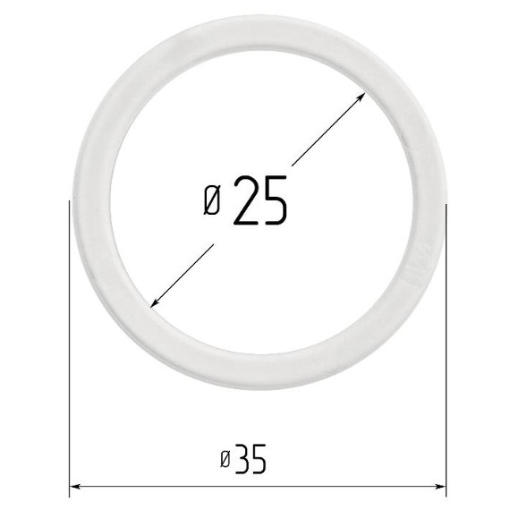 Кольцо прозрачное Ø 25 мм