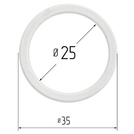 Кольцо прозрачное Ø 25 мм, фото 2