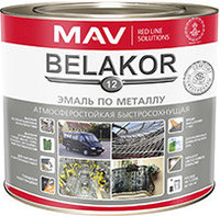 Эмаль Belakor 12 по металлу RAL 8017 шоколадный п/гл 2,4 л (2,0 кг)