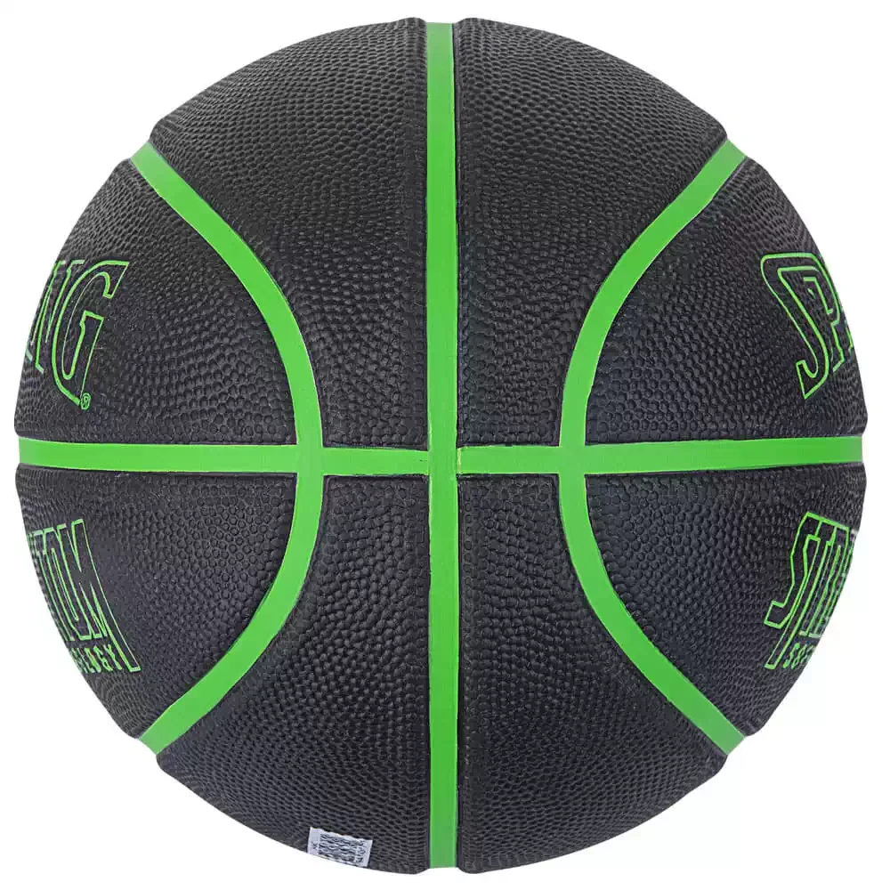 Мяч баскетбольный 7 SPALDING Phantom black-green - фото 3 - id-p224987024