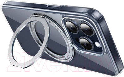 Чехол-накладка Hoco AS1 для iPhone 15 Pro Max магнитный с кольцом - фото 1 - id-p227160984