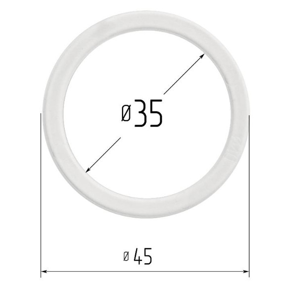 Кольцо прозрачное Ø 35 мм