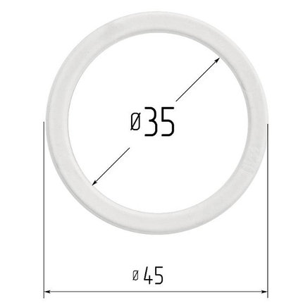 Кольцо прозрачное Ø 35 мм, фото 2