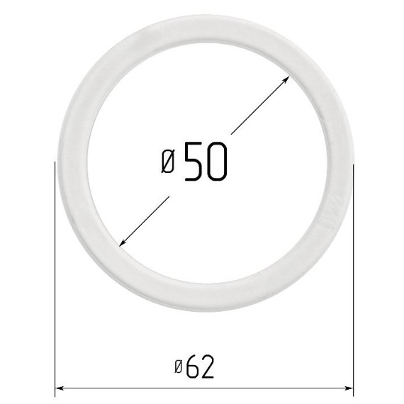 Кольцо прозрачное Ø 50 мм