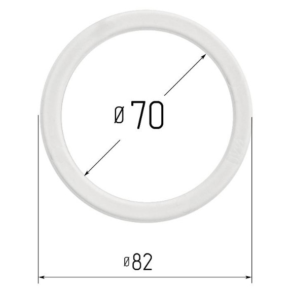 Кольцо прозрачное Ø 70 мм