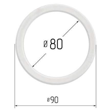 Кольцо прозрачное Ø 80 мм, фото 2