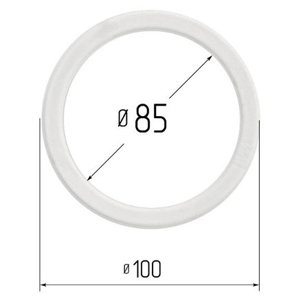 Кольцо прозрачное Ø 85 мм, фото 2
