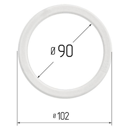 Кольцо прозрачное Ø 90 мм, фото 2