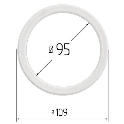 Кольцо прозрачное Ø 95 мм, фото 2