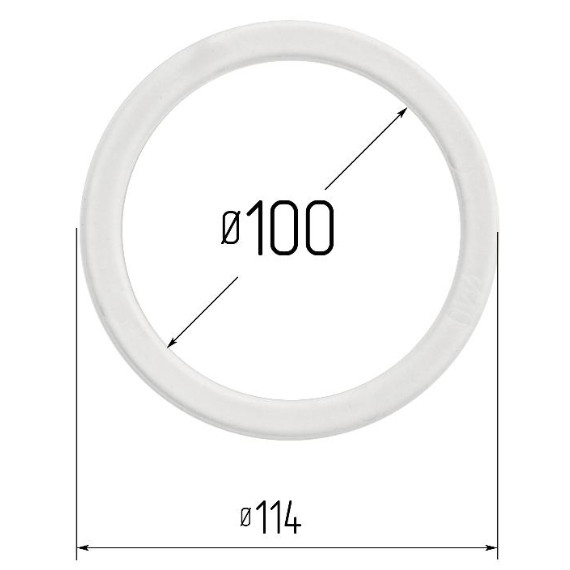 Кольцо прозрачное Ø 100 мм