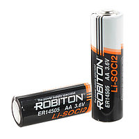 Элемент питания 14505 - ROBITON ER14505, 3.6V, Lithium (типоразмер AA)