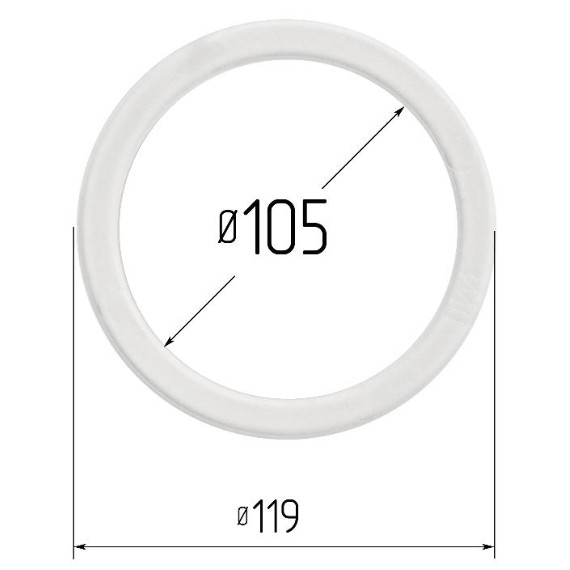 Кольцо прозрачное Ø 105 мм