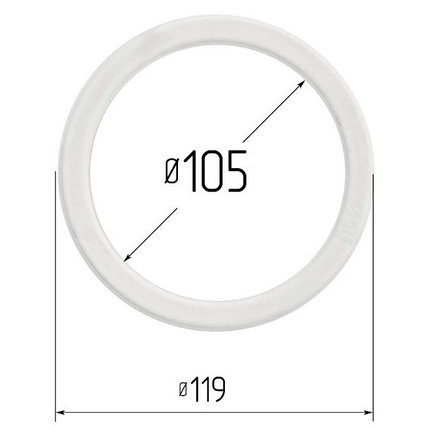 Кольцо прозрачное Ø 105 мм, фото 2