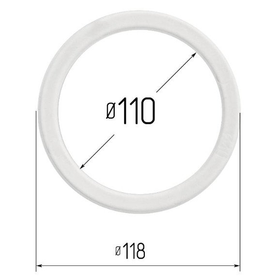 Кольцо прозрачное Ø 110 мм