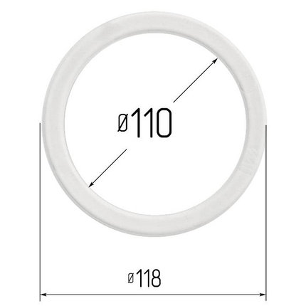 Кольцо прозрачное Ø 110 мм, фото 2