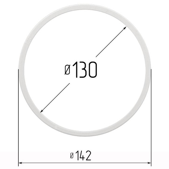 Кольцо прозрачное Ø 130 мм