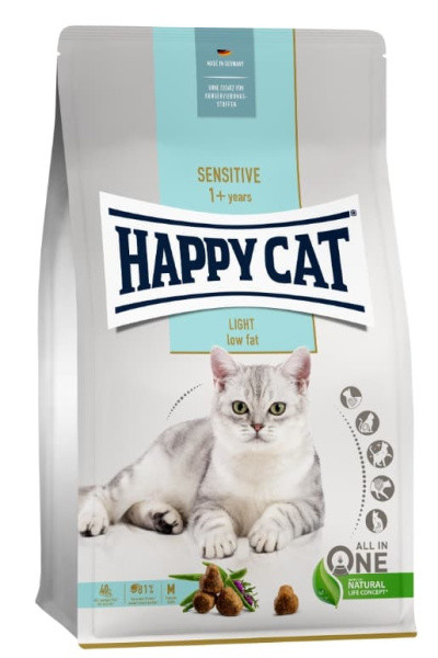 Сухой корм для кошек Happy Cat Sensitive Light (домашняя птица) 1.3 кг - фото 1 - id-p219459727