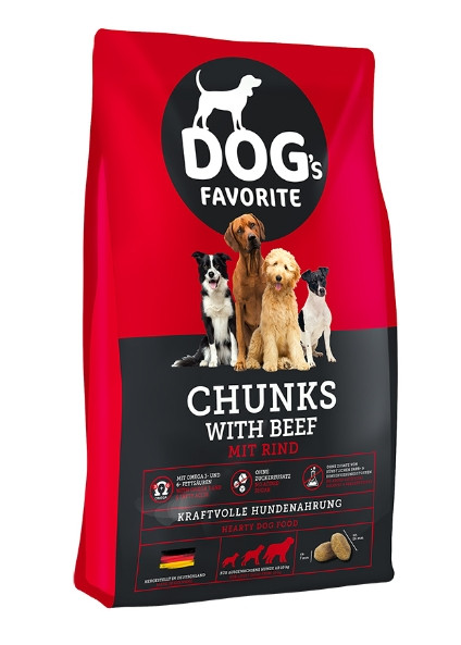 Сухой корм для собак Dog's Favorite Chunks (говядина) 15 кг - фото 1 - id-p219481649