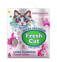 Комкующийся наполнитель Fresh Cat Цветущий сад 5.16 кг/6 л