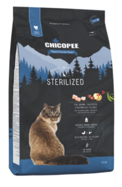 Сухой корм для кошек Chicopee HNL STERILIZED (для взрослых стерилизованных котов) 1.5 кг - фото 1 - id-p220288621