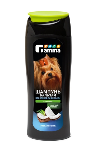 Gamma Шампунь-бальзам восстанавливающий для собак 400 мл - фото 1 - id-p223626094