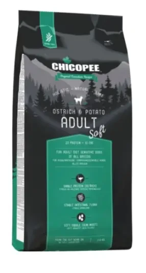 Сухой корм для собак Chicopee HNL Soft Adult Ostrich & Potato 2 кг - фото 1 - id-p220288424