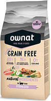 Сухой корм для кошек OWNAT Just Grain Free Sterilized (курица) 3 кг
