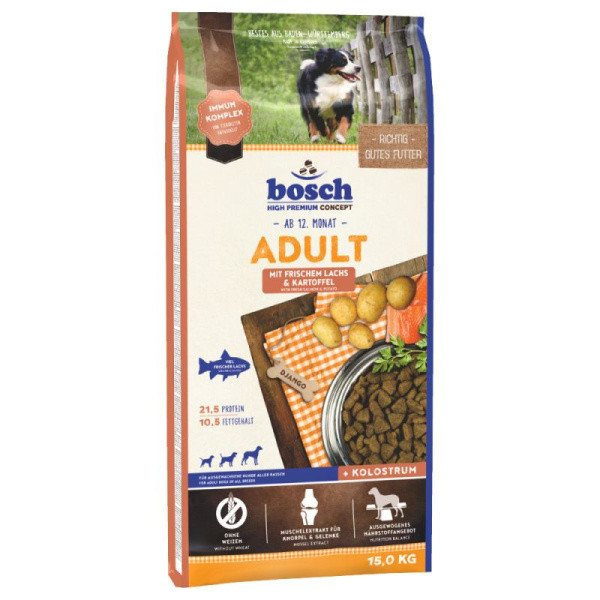Сухой корм для собак Bosch Adult (лосось с картофелем) 3 кг - фото 1 - id-p220288518