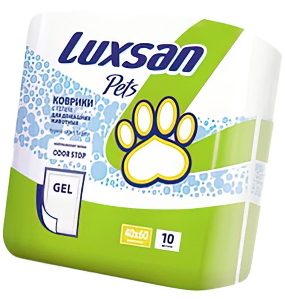 Пеленки для животных LUXSAN Premium GEL 40х60 см, 10 шт - фото 1 - id-p220289674