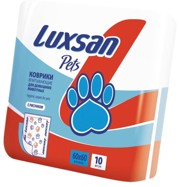 Пеленки для животных LUXSAN Premium 60х60 см, 10 шт - фото 1 - id-p220289681