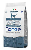 Сухой корм для кошек Monge Cat Monoprotein Sterilized (форель) 10 кг