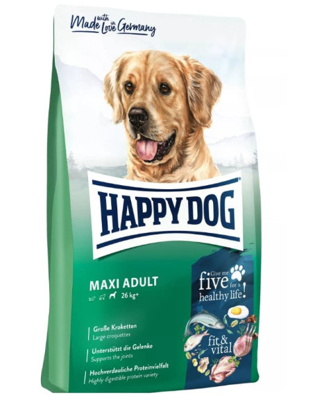 Сухой корм для собак HAPPY DOG Supreme Fit&Well Maxi Adult 14 кг - фото 1 - id-p219459721