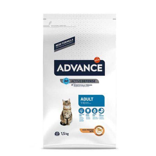 Сухой корм для кошек Advance Cat Adult 1-10 лет (курица и рис) 1.5 кг - фото 1 - id-p224821633