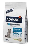 Сухой корм для кошек Advance Adult Cat Sterilized 1-10 лет (индейка) 3 кг