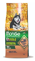 Сухой корм для собак Monge Dog BWild GF Adult All Breeds (лосось) 12 кг